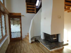 Wohnzimmer mit Cheminée